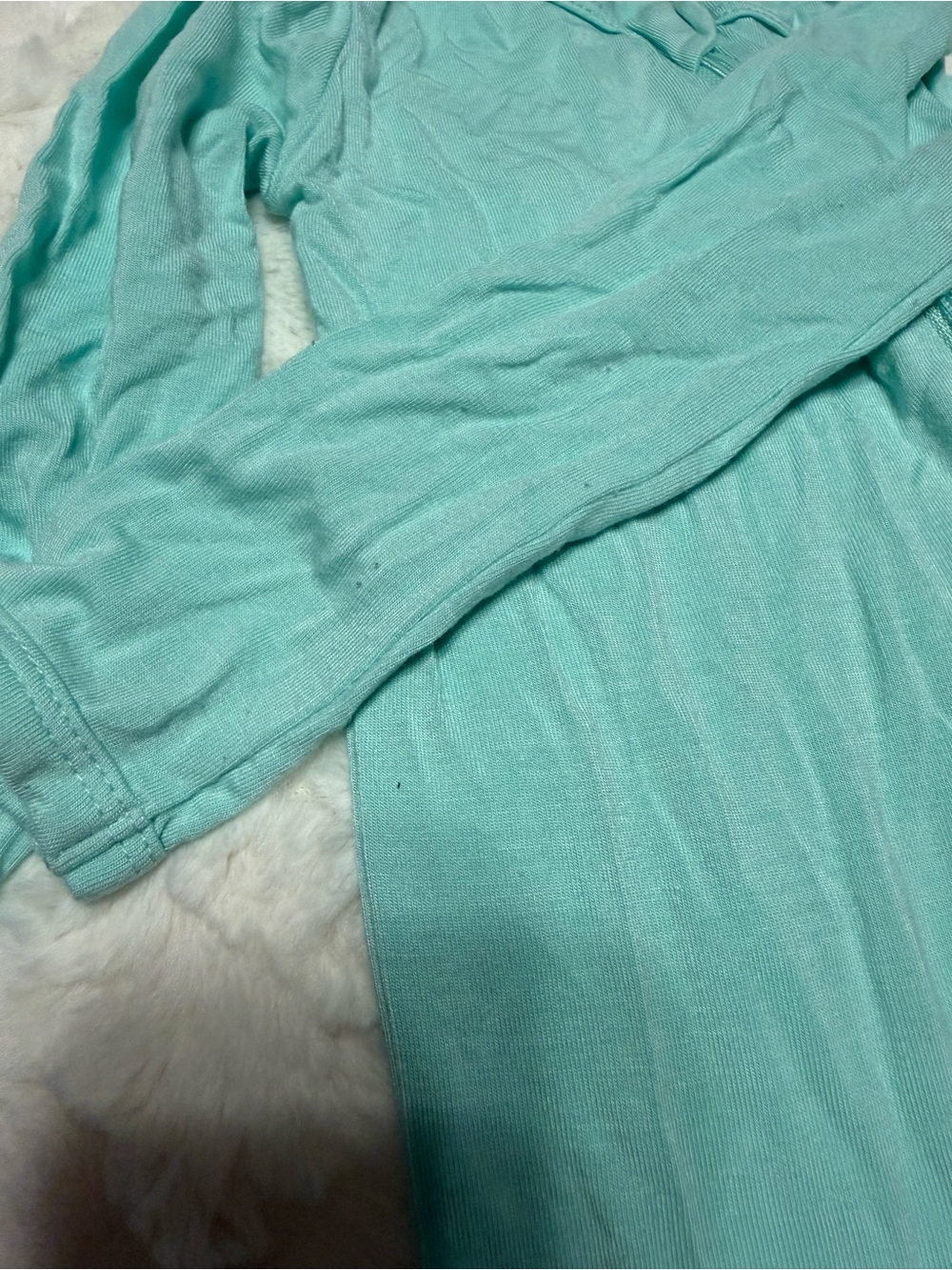 Kyte BABY Mint/Turquoise Zipper Footed One-Piece - Picture 3 of 3